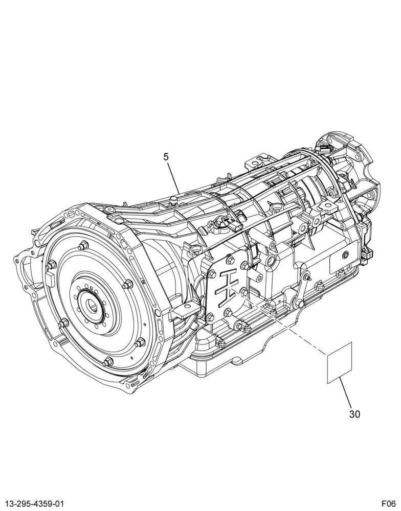 XMSN ASM; AUTO,FORD 5R110W, FIXED YOKE