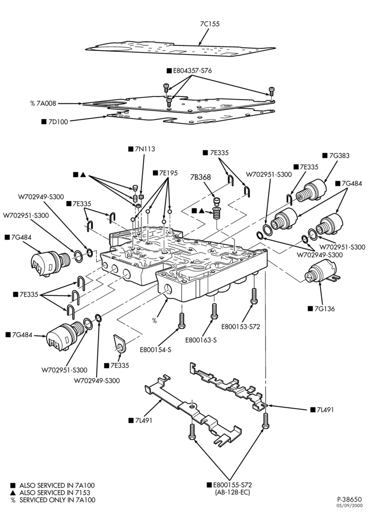 A70.25 - 5R44E TYPE-INTERNAL PARTS - Valve body - main control-R