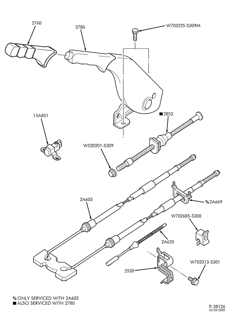 26 - BRAKES-Parking brake system - Page B