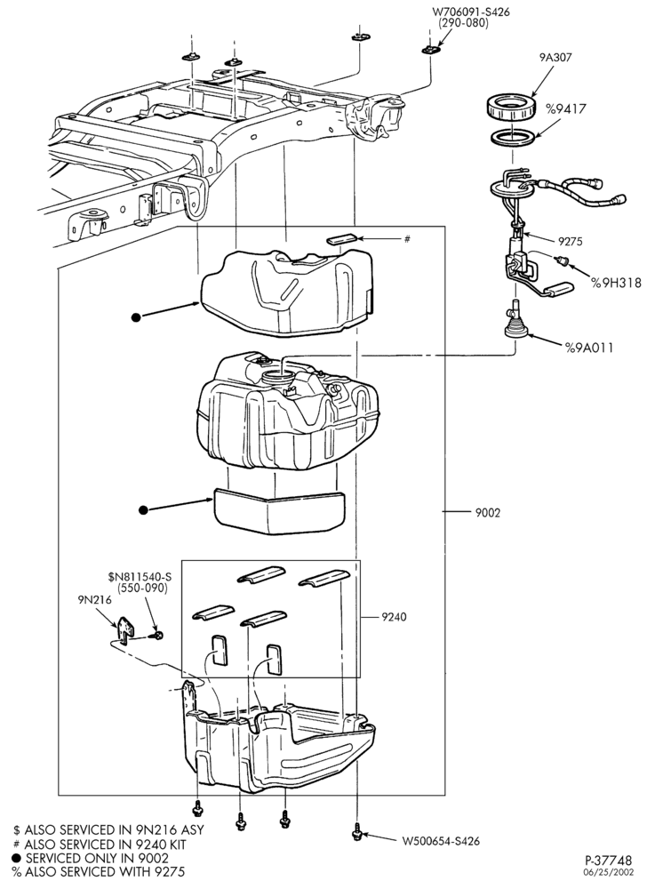 90 - 8 CYL. 6.0L - DIESEL-Fuel tank & related parts