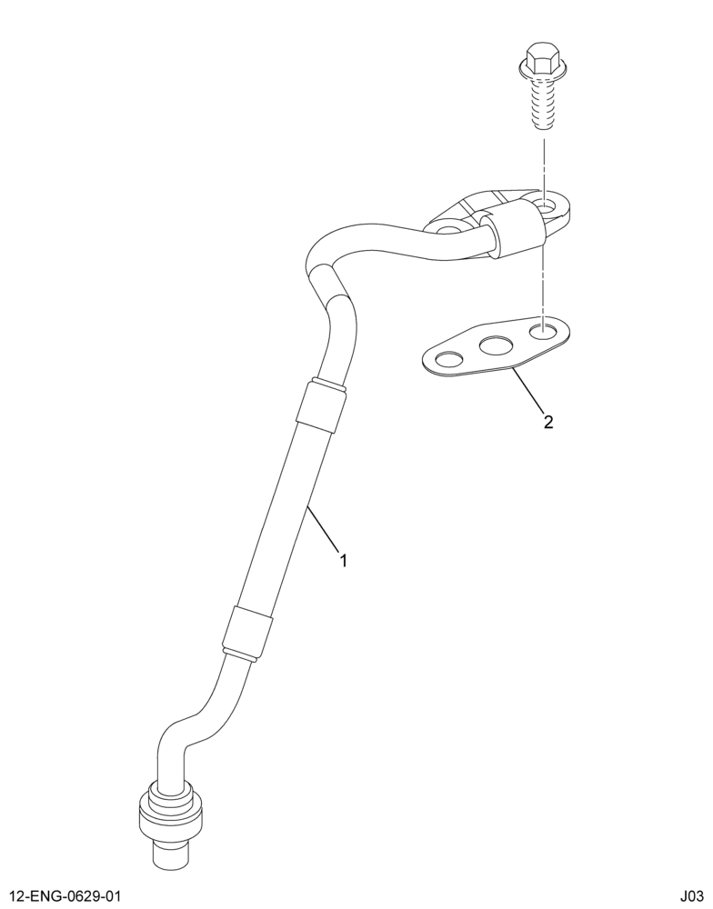 ......KIT TURBO OIL SUPPLY TUBE ASM (4C4Z-9T516-A)
