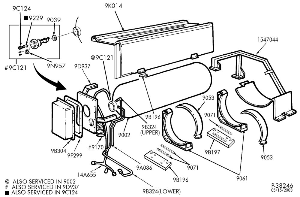 90.2 - 8 CYL. 5.4L-In-cab fuel tank - NGV