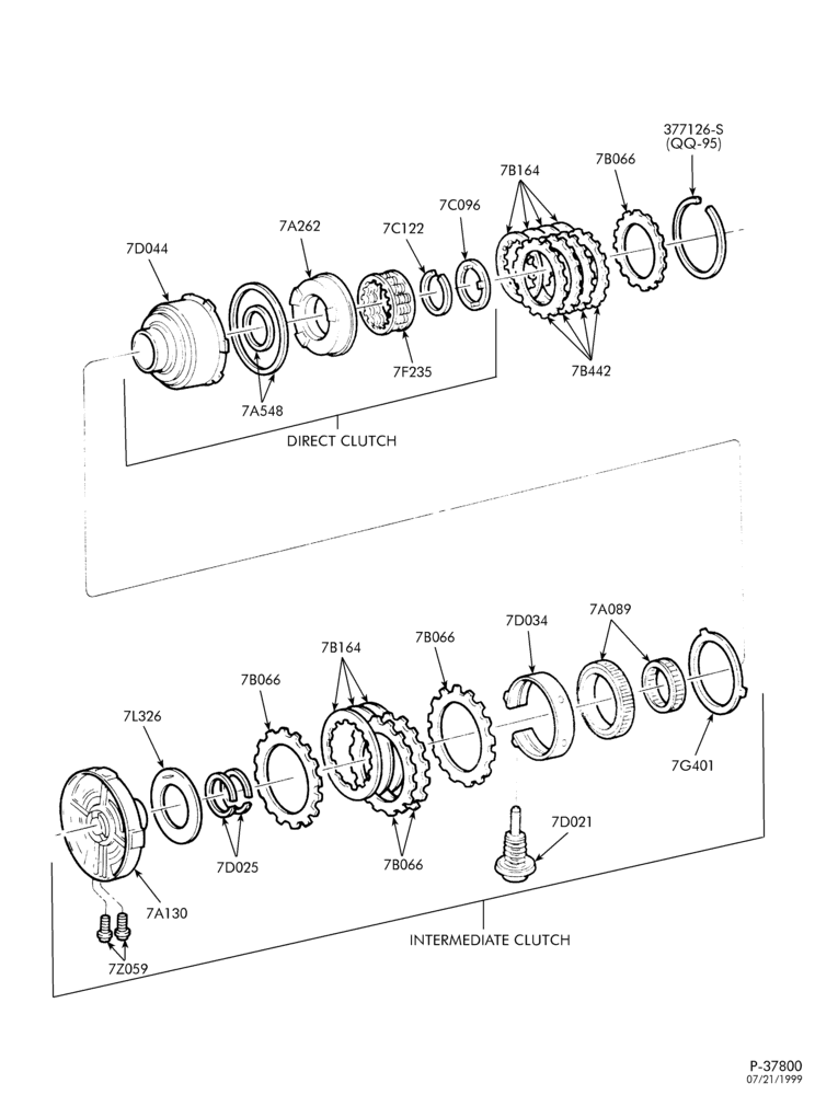 AUTOMATIC TRANSMISSION-INTERNAL PARTS - Clutches, gears, shafts & plates - Page C-L1