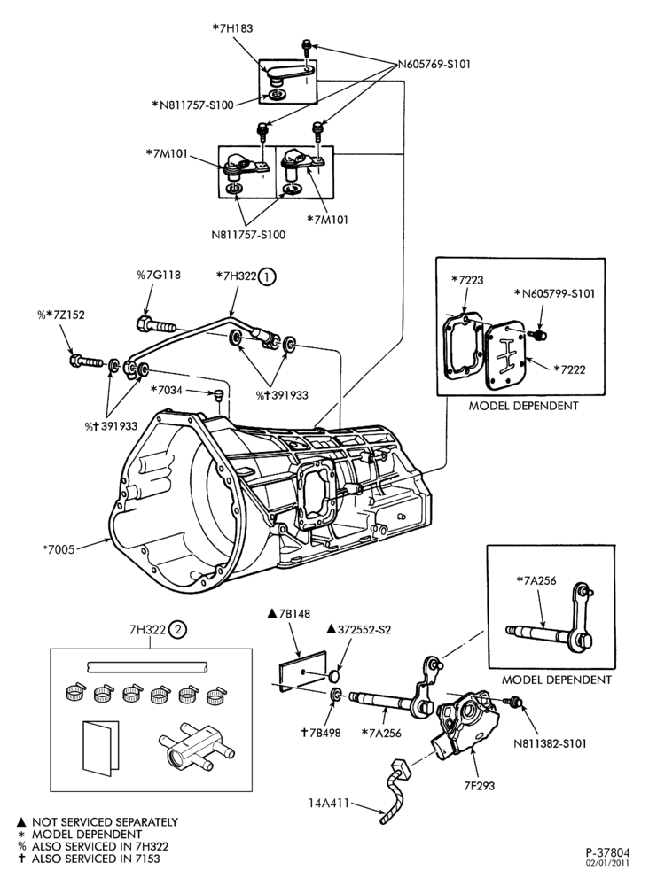 AUTOMATIC TRANSMISSION-EXTERNAL PARTS - Transmission cooler bypass valve, range sensor, lever asy. & turbine speed sensor-L1