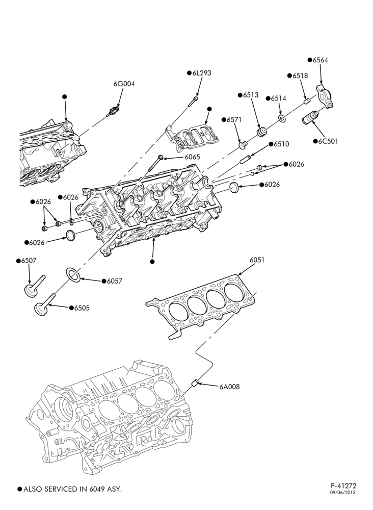60.4B - 8 CYL. 5.4L-Cylinder head & related parts-TE