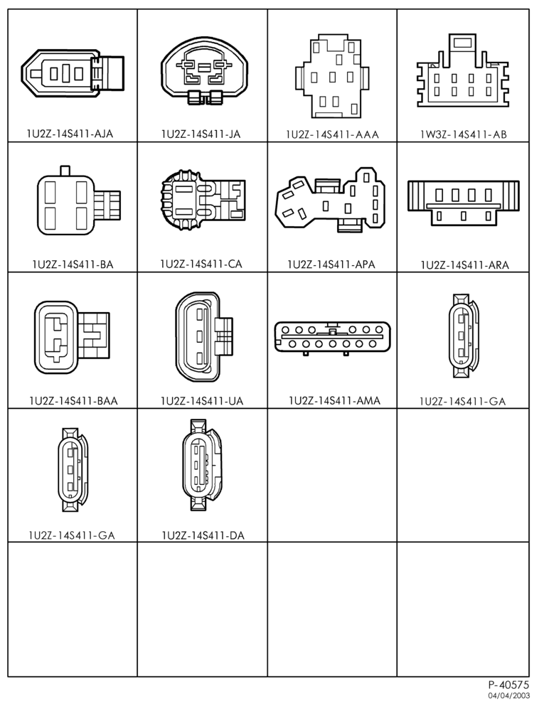 ELECTRICAL SYSTEMS-Pigtail wiring kit-E150/350