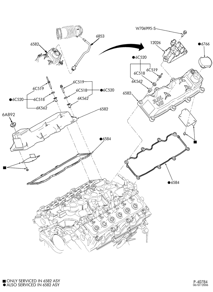 ENGINE-Rocker arm covers & related parts