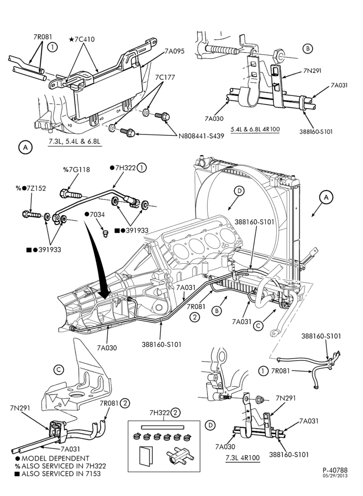 AUTOMATIC TRANSMISSION-EXTERNAL PARTS - Transmission oil cooling system - ""From 2/25/01''-L1