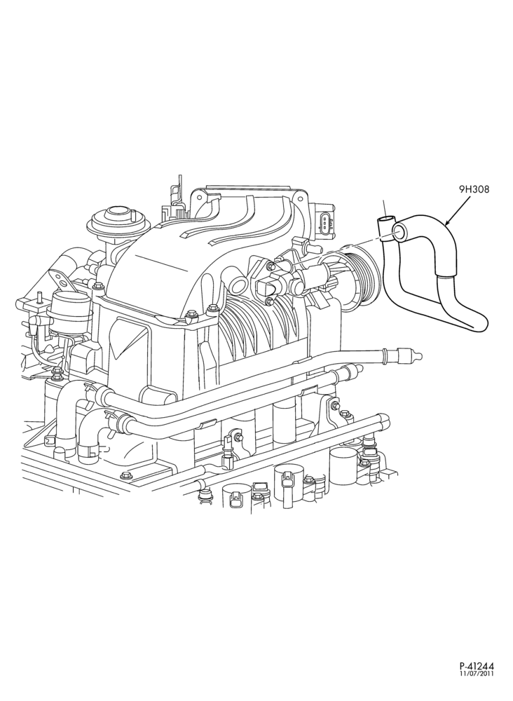 Схема установки F65Z-9H308-AC