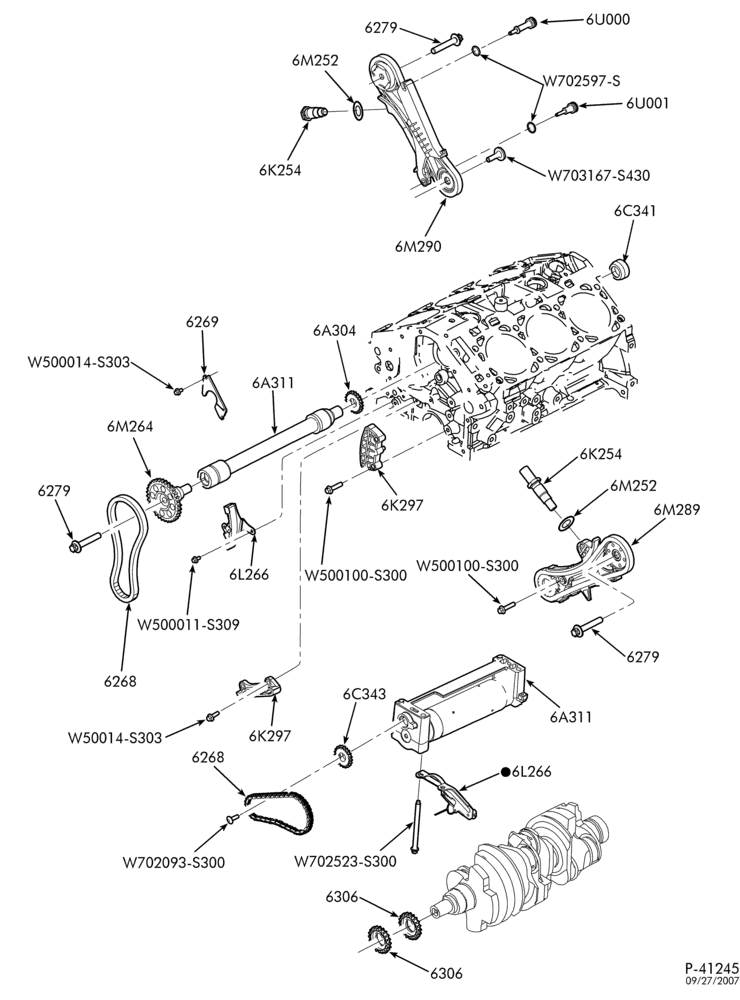 6 CYL. 4.0L - SOHC-Timing gear-B