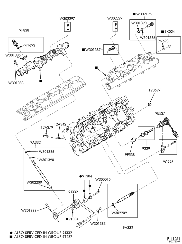 Схема установки 4C3Z-9T304-AA