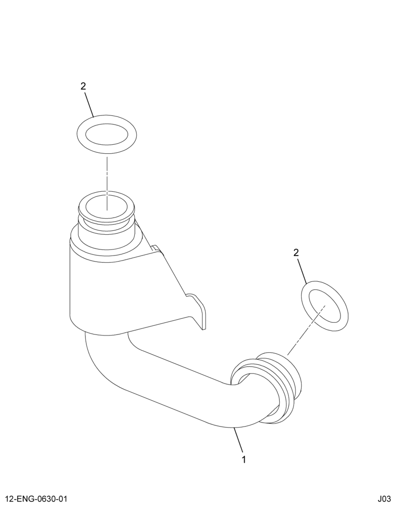 ......KIT TURBO OIL DRAIN TUBE ASM (6C3Z-9T515-A)