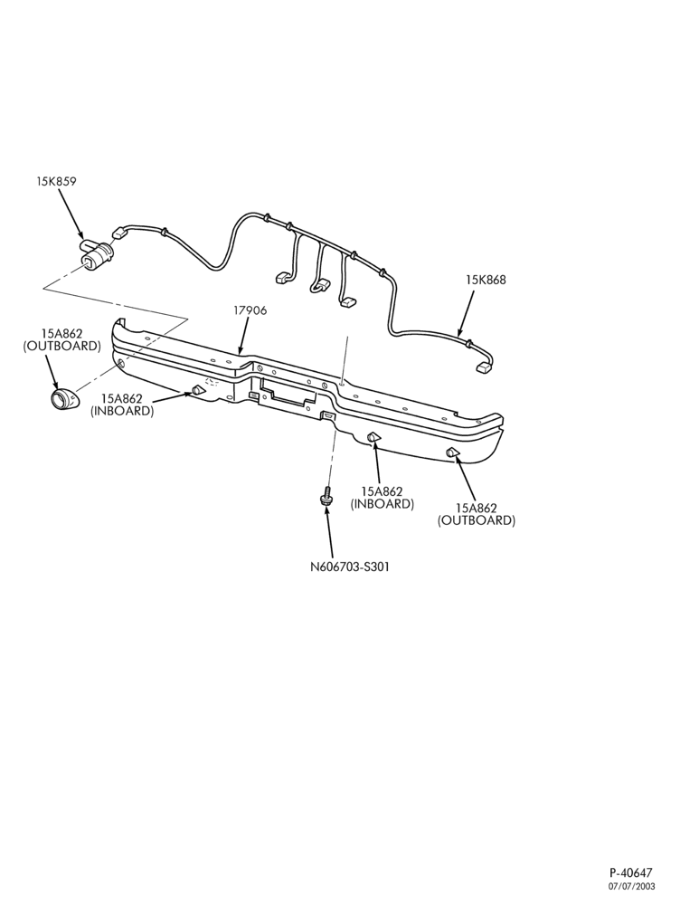 176 - MIRRORS-Rear park aid & related parts-F250SD/550SD