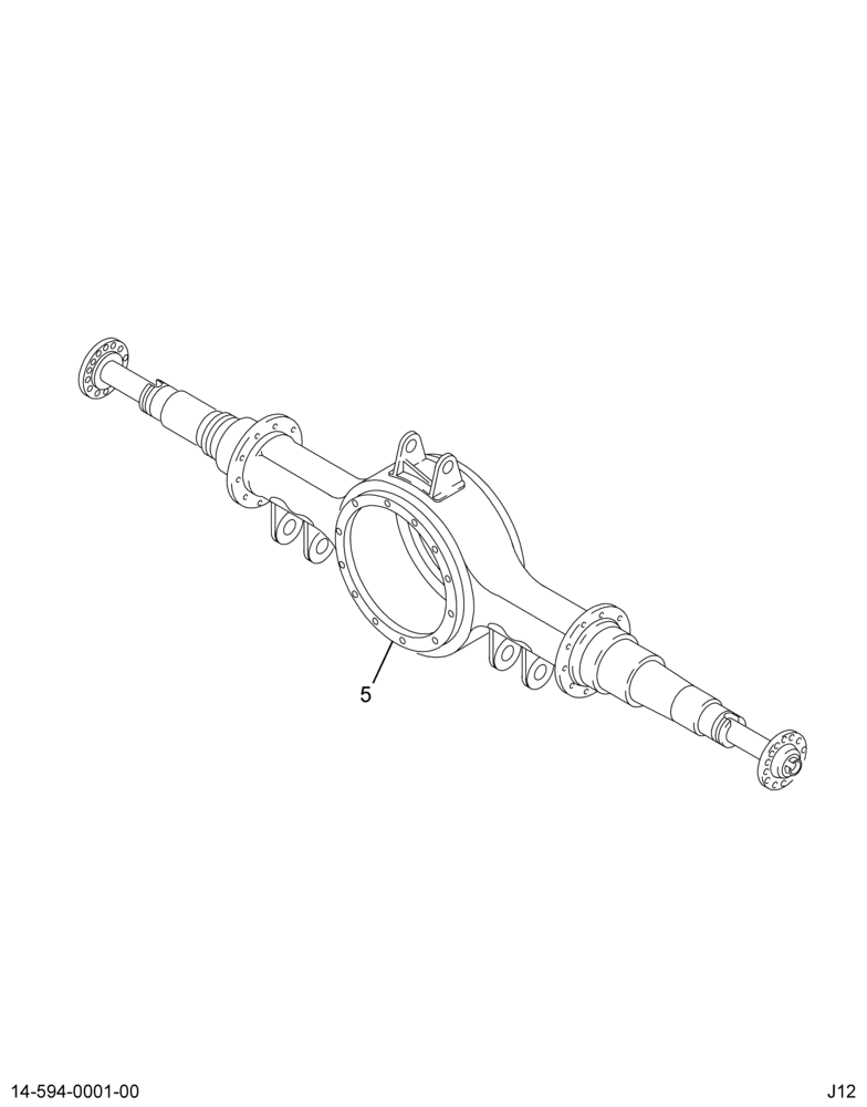 AXLE ASM,RR; 14AGJ,W/HEND AIR SUSP