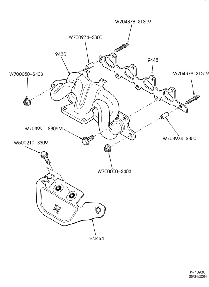 90.1 - 4 CYL. 2.0L - DOHC-Manifold & related parts - exhaust