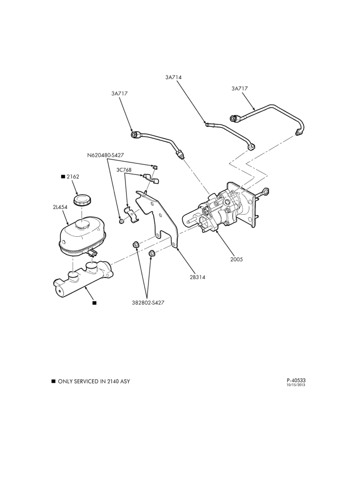 BRAKES-Brake booster & master cylinder installation