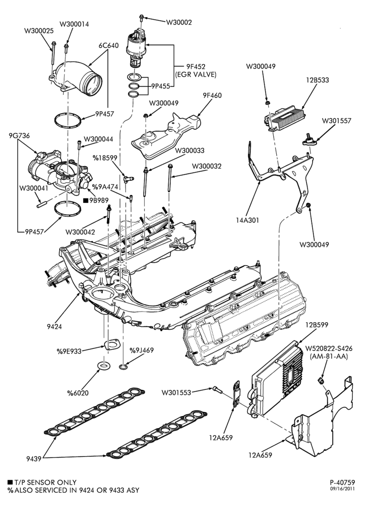 93 - 8 CYL. 6.0L - DIESEL-Manifold & related parts - intake