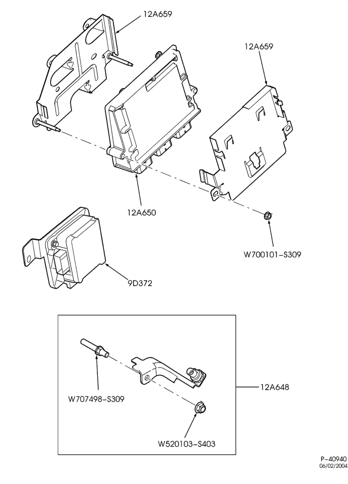 94.4 - 4 CYL. 2.3L-Powertrain control module & sensors