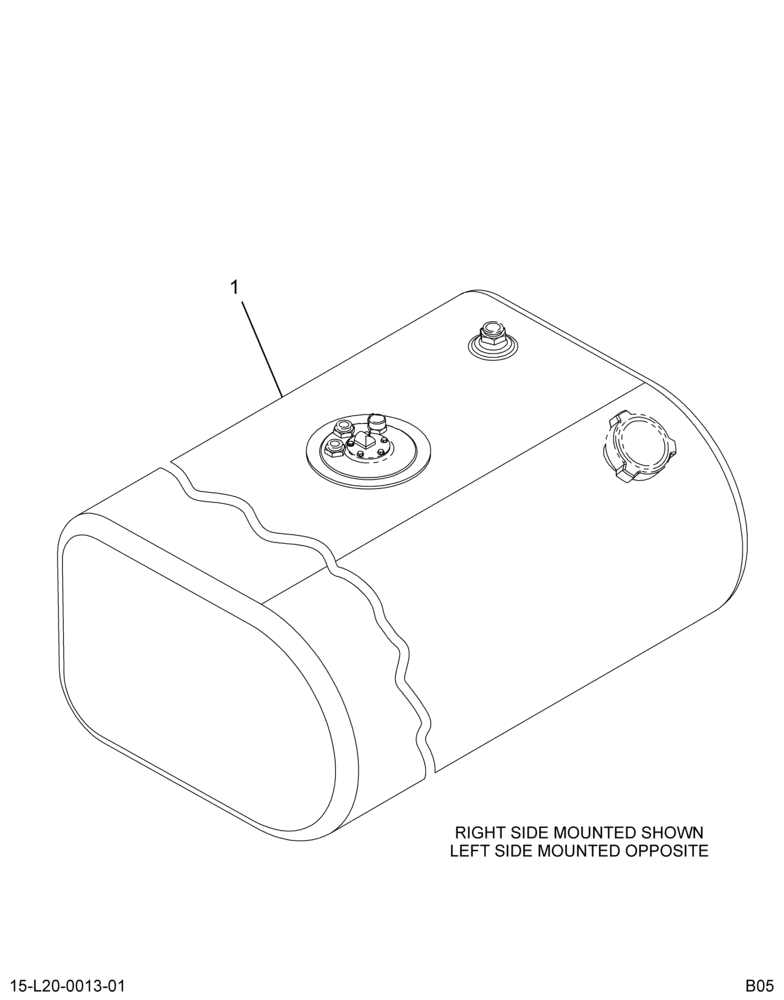 ..FUEL TANK  50 GAL D-STYLE (Intl. 3546876F93)