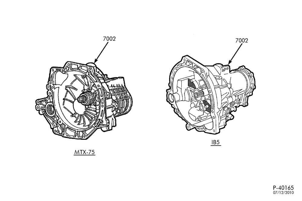71 - EXTERNAL PARTS-Transmission assembly - complete - IB5 & MTX-75