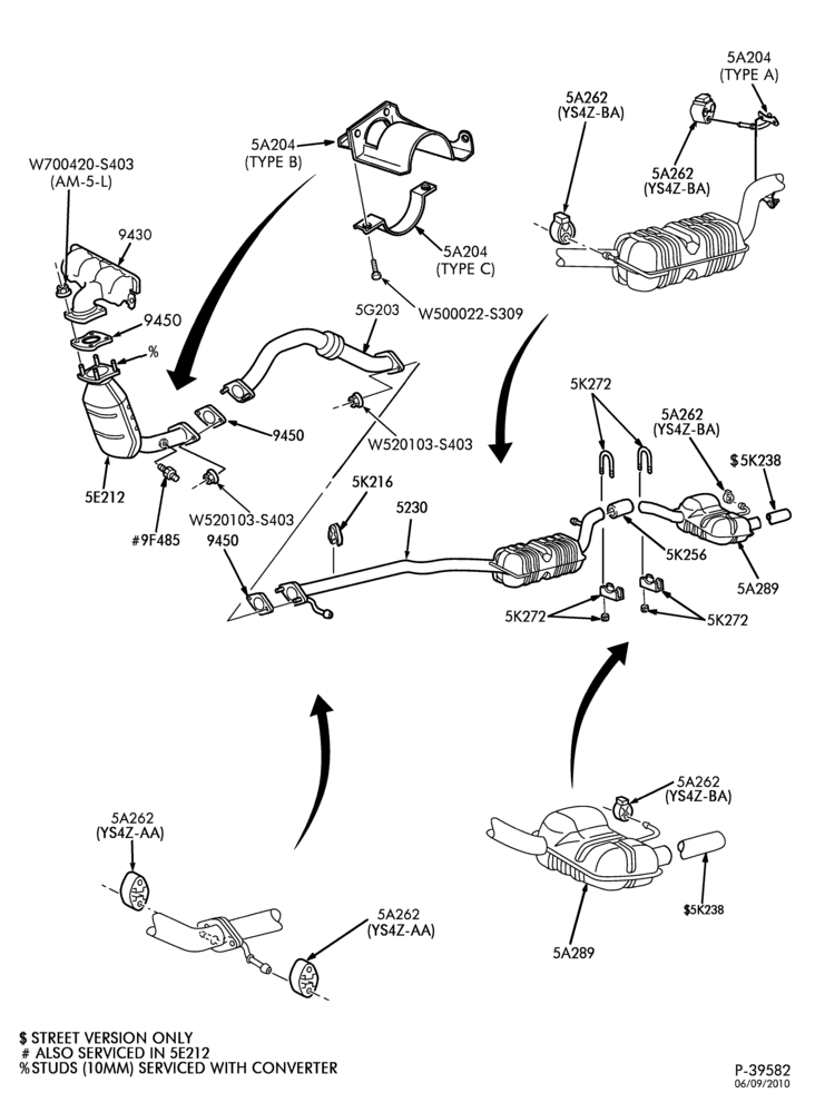 52 - (AK) 4 CYL. 2.0L SPI SINGLE EXHAUST