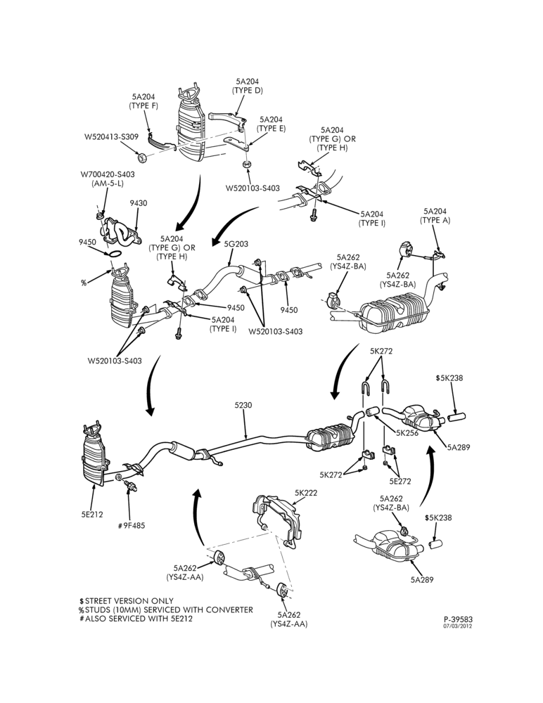 52.00 - FRAME-(AK) 4 CYL. 2.0L DOHC SINGLE EXHAUST