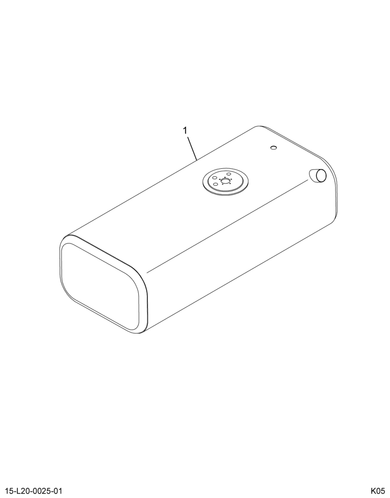 ..FUEL TANK  LSM 45 GAL 13" D (Intl. 3705246F91)