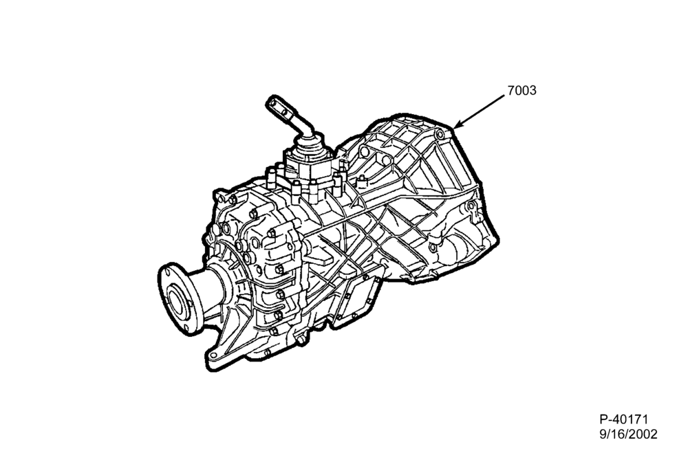 71 - WIRE ASSEMBLY - TRANSFER CASE SHIFT CONTROL-Transmission assembly - complete - M5HD-F250SD/550SD