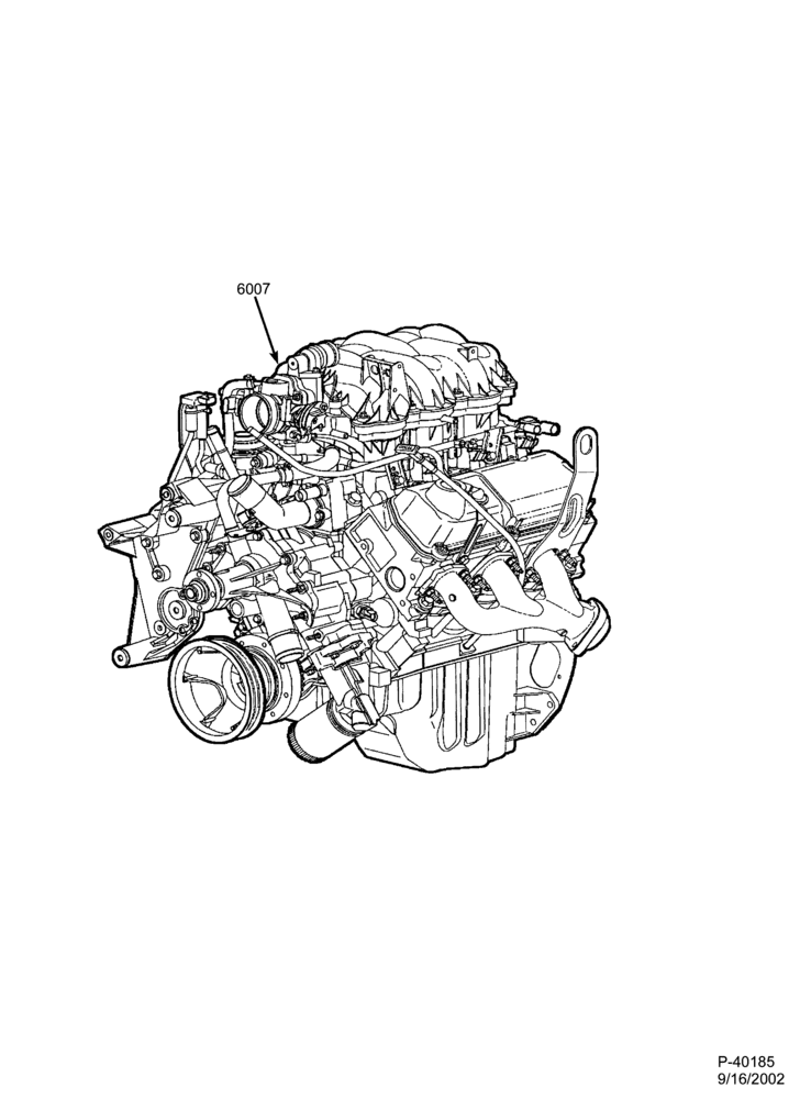 Схема установки 2C2Z-6007-HA