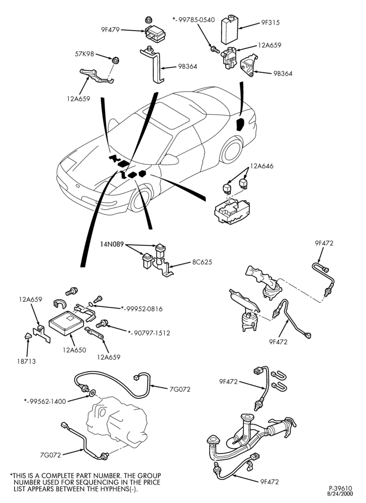 94.8 - 6 CYL. 2.5L-Electronic engine control - E.E.C. - 6 cyl. 2.5L