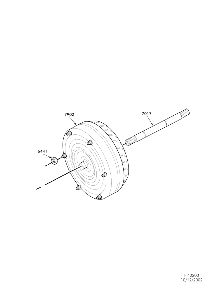 A70.27 - TORQSHIFT TYPE-INTERNAL PARTS - Torque converter & input shaft-L1