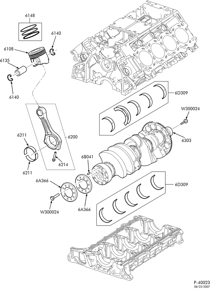 Схема установки 3C3Z-6211-AA