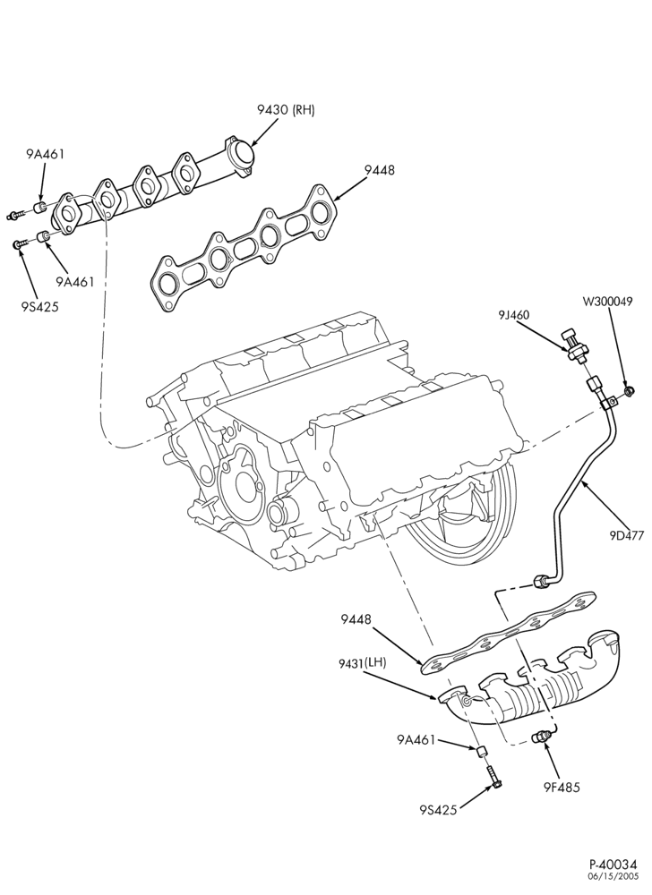 93.1 - 8 CYL. 6.0L - DIESEL-Manifold & related parts - exhaust