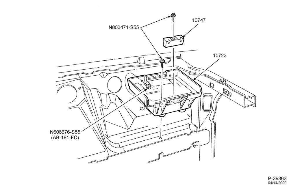 ALTERNATOR, INSTRUMENT CLUSTER, BATTERY-Battery tray & related parts