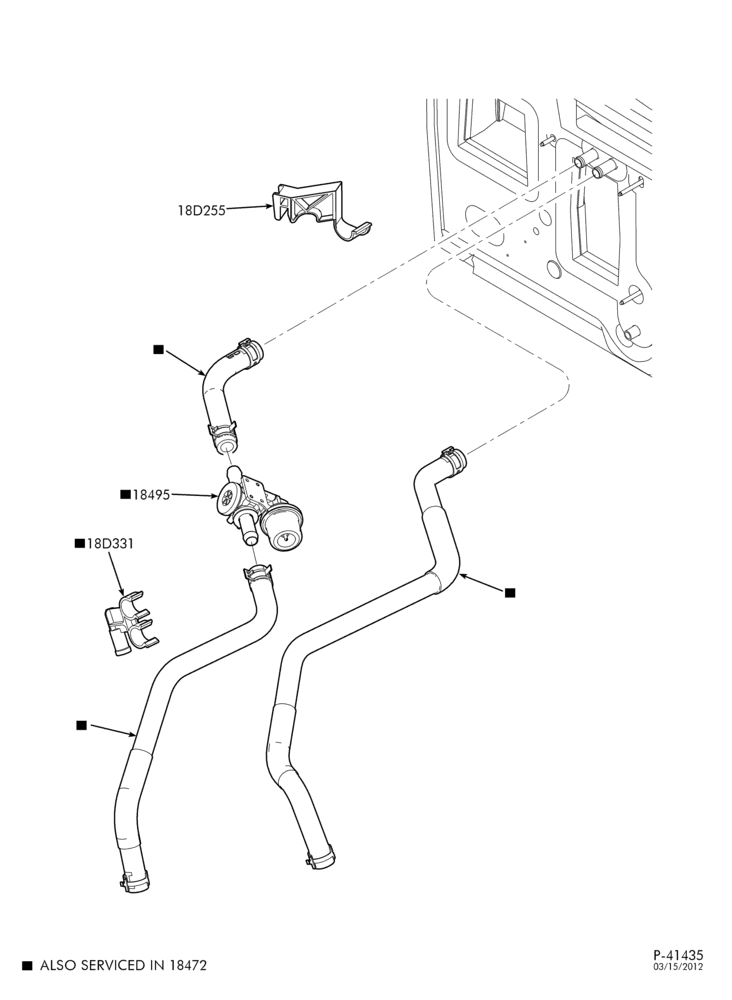 Схема установки 2L5Z-18D331-AA