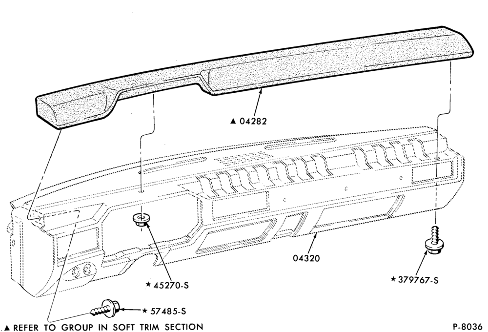 042 - INSTRUMENT PANEL AND FLOOR-Instrument panel pad
