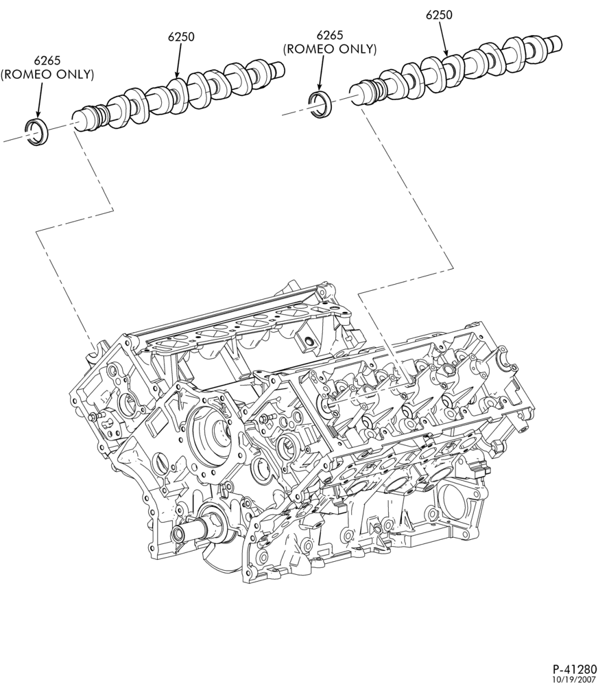 Схема установки YF7Z-6250-AA