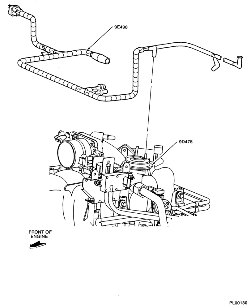 94.1 - 10 CYL. 6.8L-Emission vacuum control - connector assembly