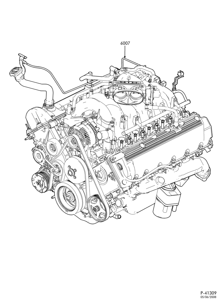 Схема установки 2C3Z-6007-QA