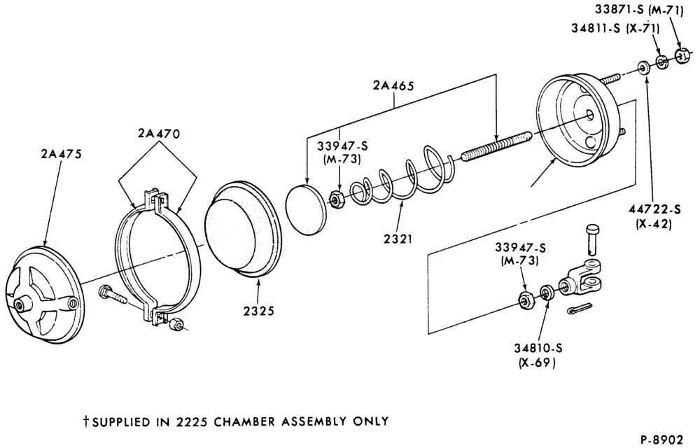 21.1 - BRAKE AIR CHAMBER-MGM cam-type service brake air chamber-F-FT600/900