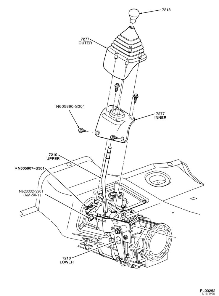 70 - TRANSMISSION CASE EXTENSION HOUSING - 5 SPEED - ZF-Transfer case shifter & related parts - 4x4-F150/250-Under 8500# GVW