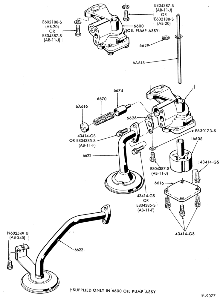 66 - 6 CYL. 2.9L 177 (C.I.D.)-Oil pump and related parts