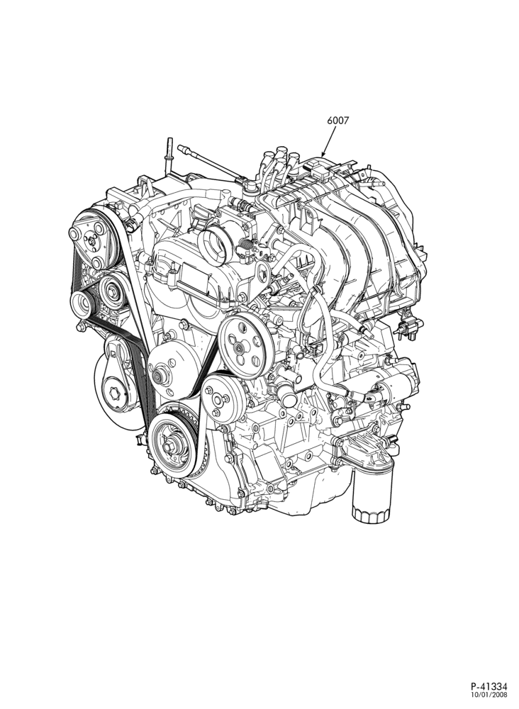 Схема установки 1L5Z-6007-GA