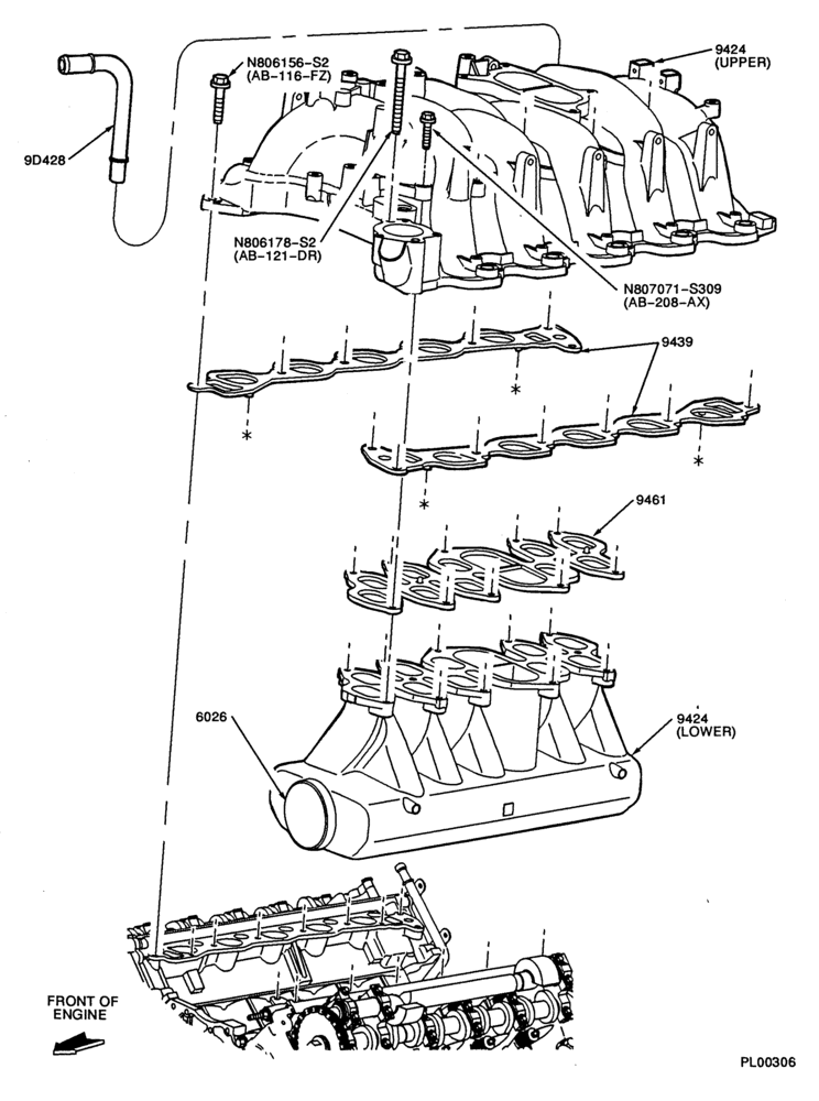 93 - 10 CYL. 6.8L-Intake manifold