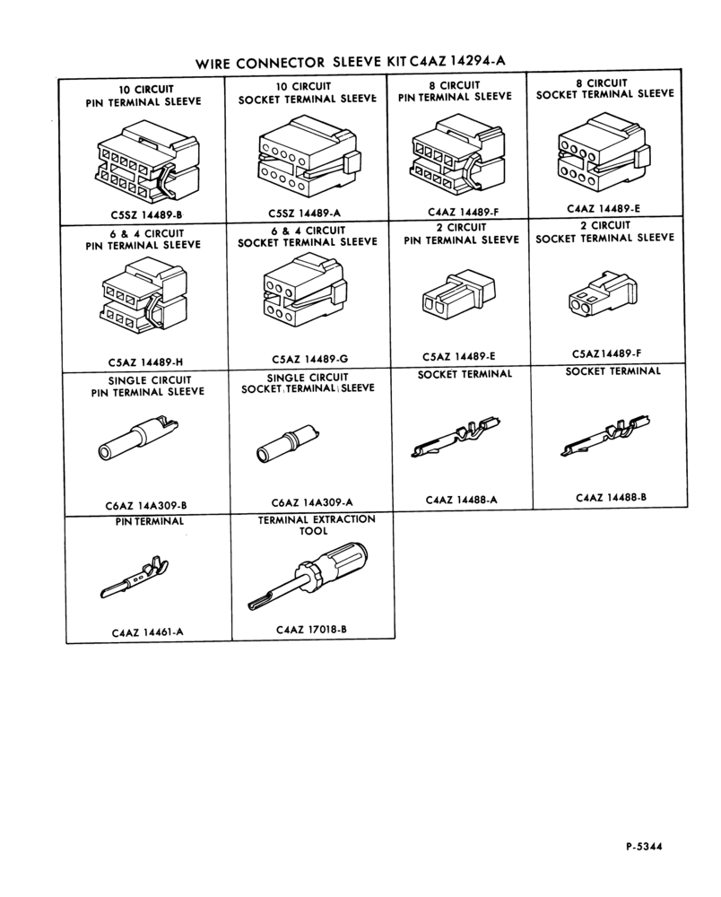 140.3 - ELECTRICAL SYSTEMS-Wire connection sleeve kits