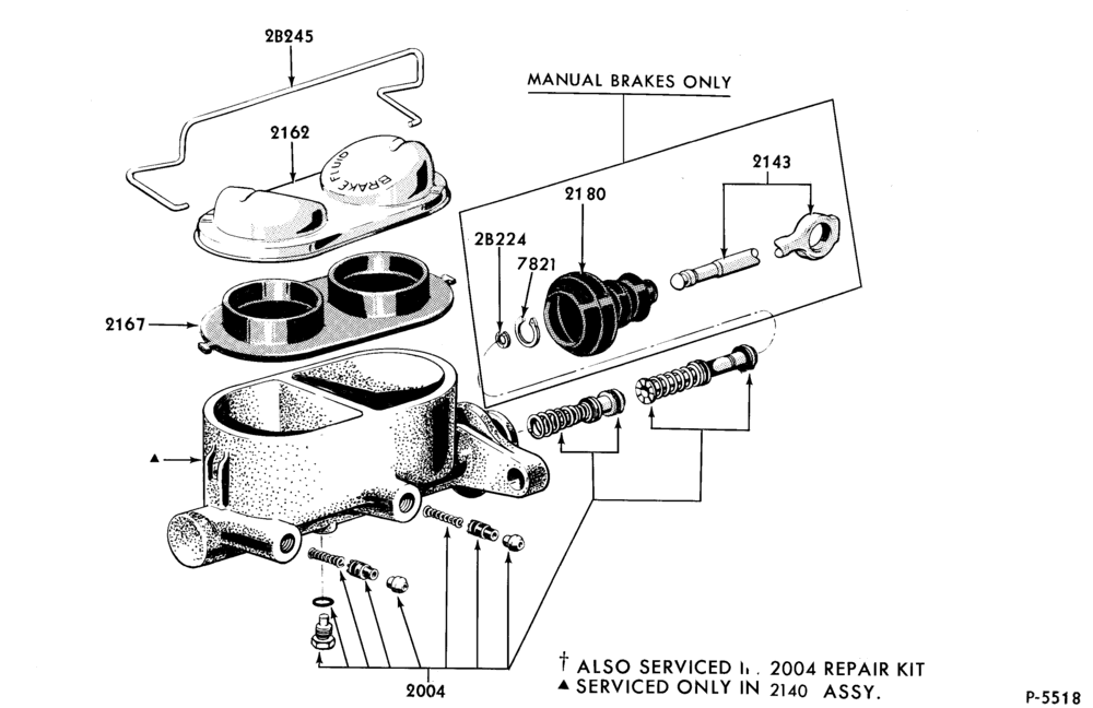 21 - BRAKES-Brake master cylinder assy.