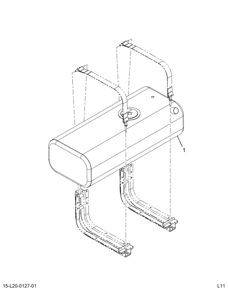 ..FUEL TANK  RSM  50 GAL 16" (Intl. 3737469F91)