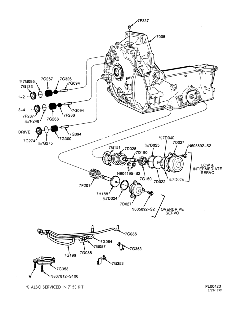 AUTOMATIC TRANSMISSION-INTERNAL PARTS - Servos, shift accumulators & related parts-TW