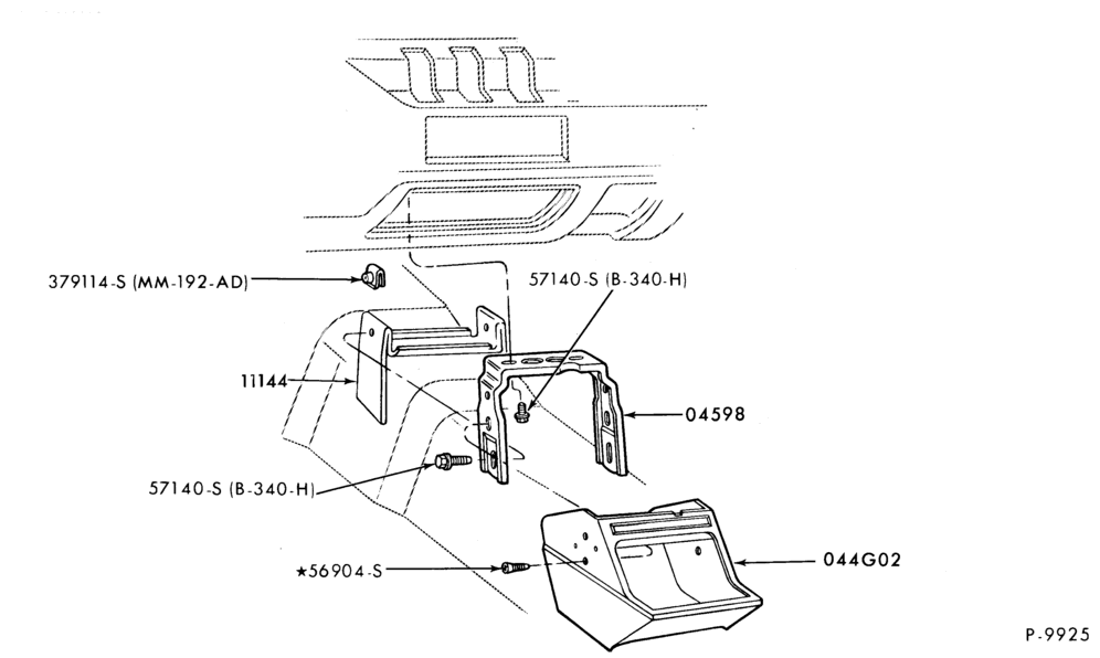 045 - INSTRUMENT PANEL AND FLOOR-Instrument panel cover and brace