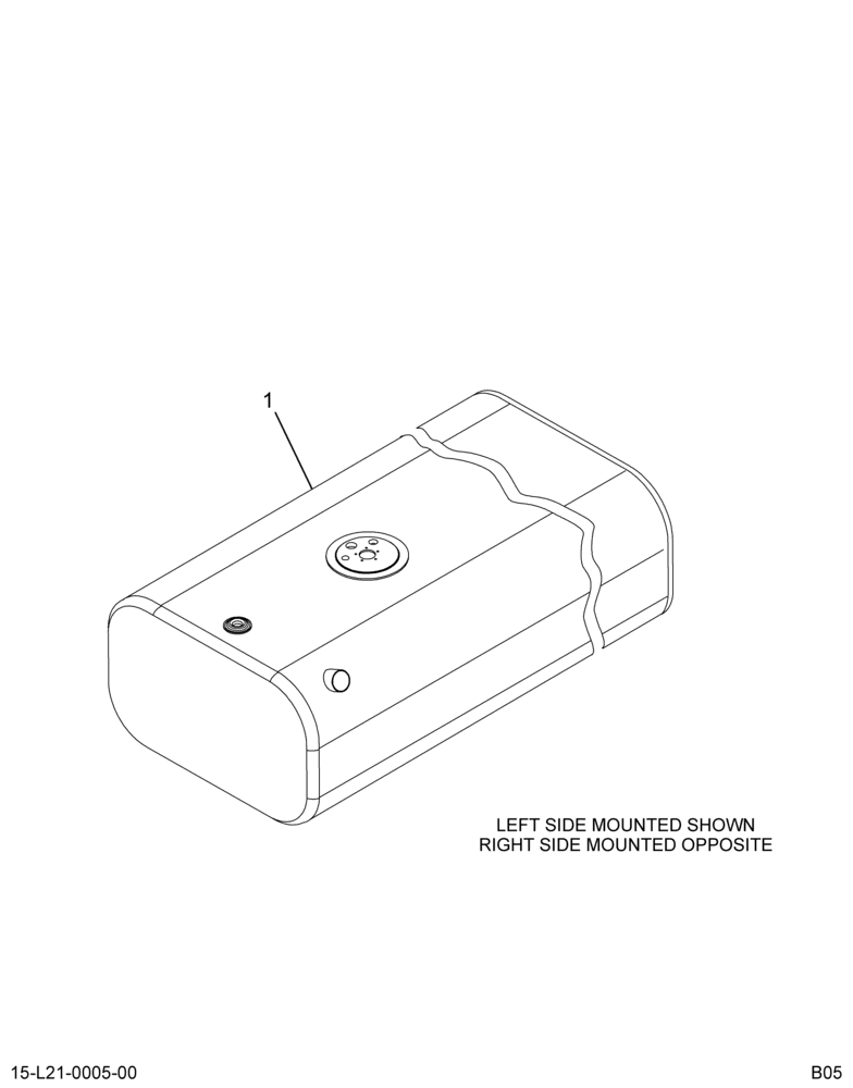 ..FUEL TANK  LSM 45 GAL 13" D (Intl. 3608922F91)
